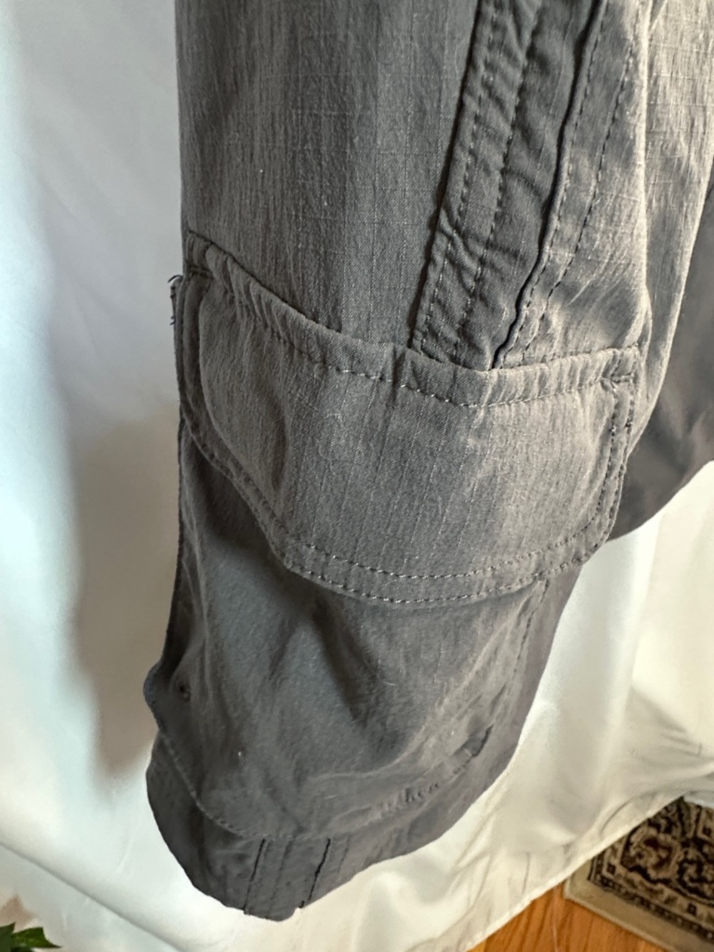 Gray Utility Short Overalls - Picture 5 of 14